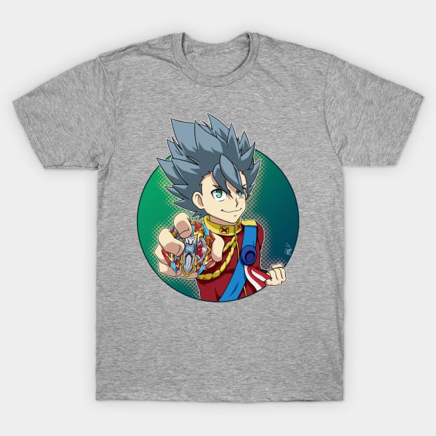 Xhan / Xavier Bogard from Beyblade Burst T-Shirt by Kaw_Dev